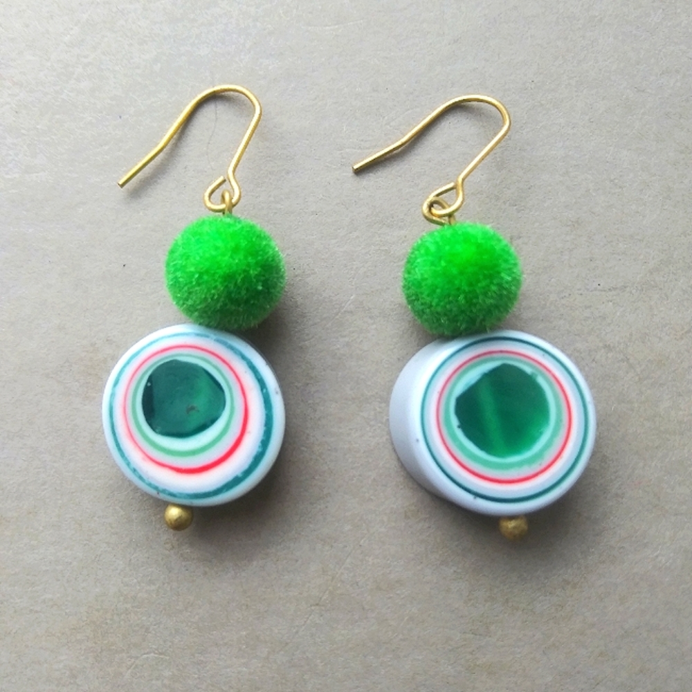Small 'Modern Industry' Dangles (Green)
